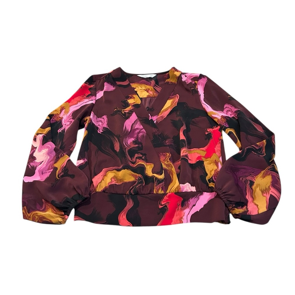 NINE WEST surplice blouse